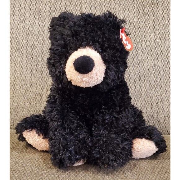 2005 TY Grizzles 9.5" Black Bear Stuffed Animal Plush Toy Christmas Birthday - Picture 1 of 12